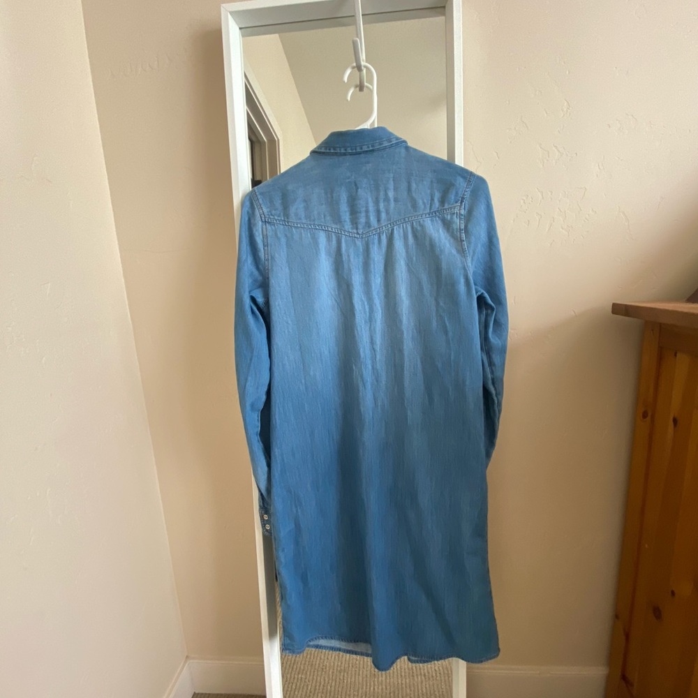 Old navy long jean shirt